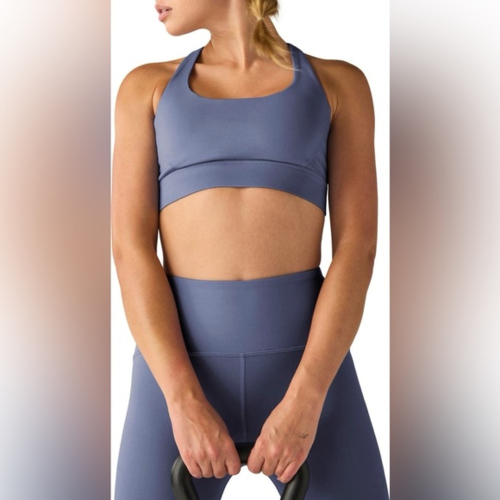 Beyond Yoga Powerbeyond Upsurge Sports Bra Hazy Periwinkle